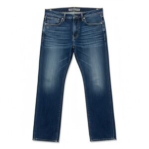Express Jeans Rocco Slim Fit Straight Leg Mens Denim Dark Wash 36x32 Blue